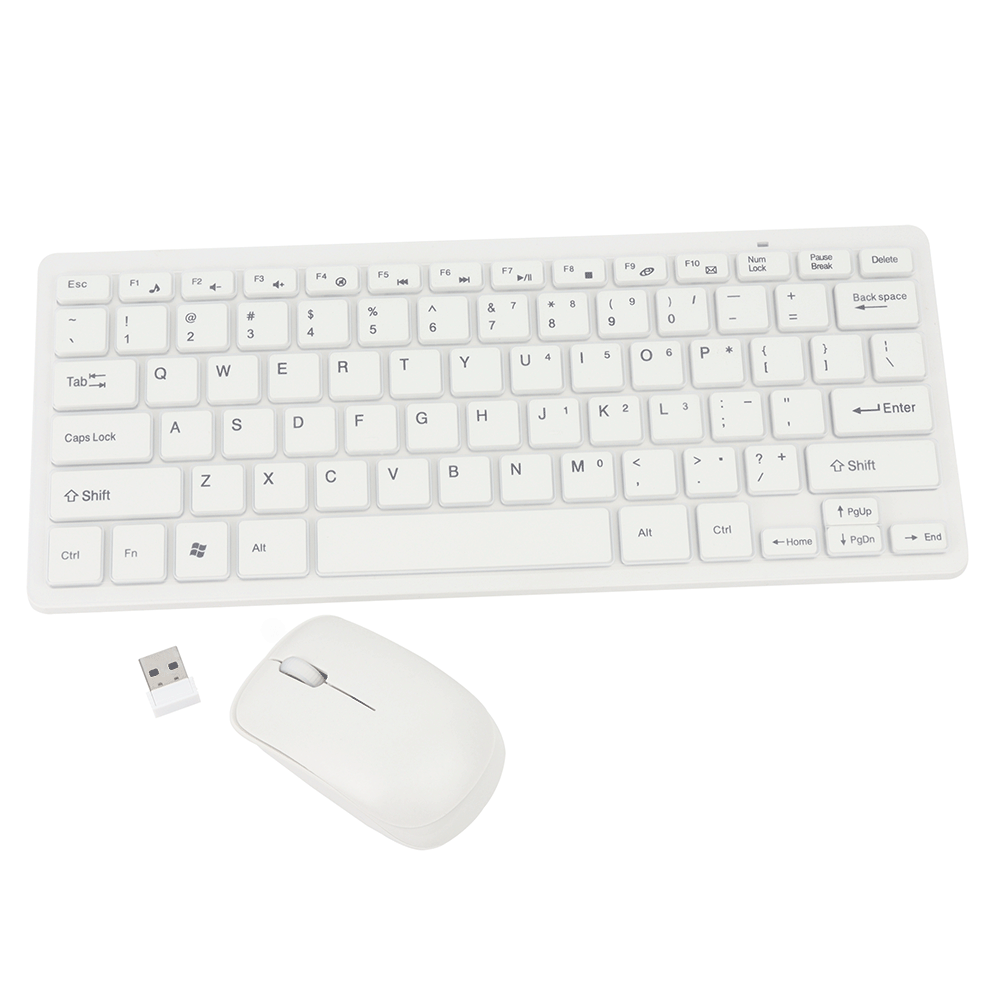 COMBO TECLADO MOUSE SLIM BLANCO